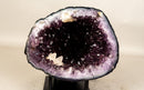 Amethyst Geode with Rare Calcite Crystal Inclusion - E2D Crystals & Minerals