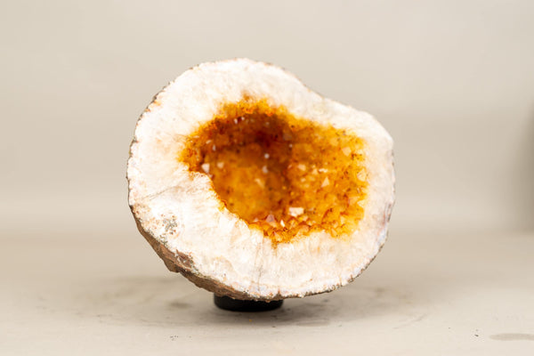 All - Natural Small Citrine Geode Cave with Sparkly Orange Citrine - E2D Crystals & Minerals