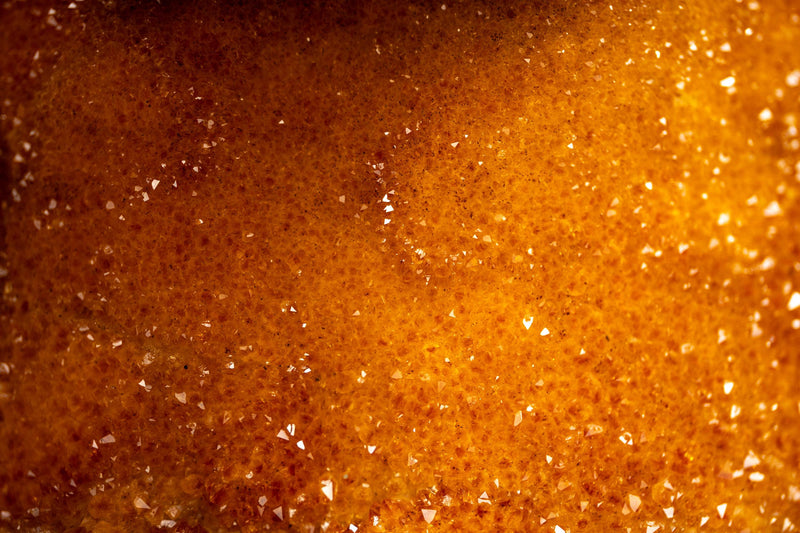 All - Natural Citrine Geode Cave with Rare Galaxy Druzy and Vibrant Color - E2D Crystals & Minerals