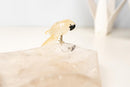Hand - Carved Crystal Parrot on a Clear Quartz Bowl - E2D Crystals & Minerals