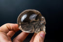 AAA - Grade Smoky Citrine Quartz Skull – Small Hand - Carved Honey Citrine Crystal - E2D Crystals & Minerals