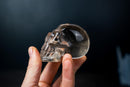 AAA - Grade Smoky Citrine Quartz Skull – Small Hand - Carved Honey Citrine Crystal - E2D Crystals & Minerals