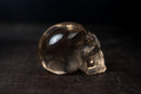 AAA - Grade Smoky Citrine Quartz Skull – Small Hand - Carved Honey Citrine Crystal - E2D Crystals & Minerals