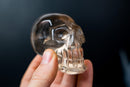 AAA - Grade Smoky Citrine Quartz Skull – Small Hand - Carved Honey Citrine Crystal - E2D Crystals & Minerals