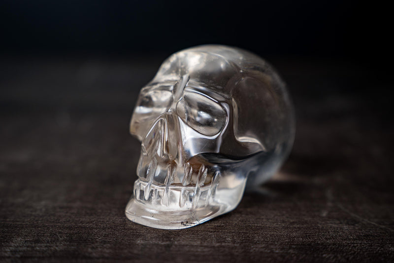 Real Crystal Skull in Natural Crystal - Clear Diamantina Quartz - E2D Crystals & Minerals