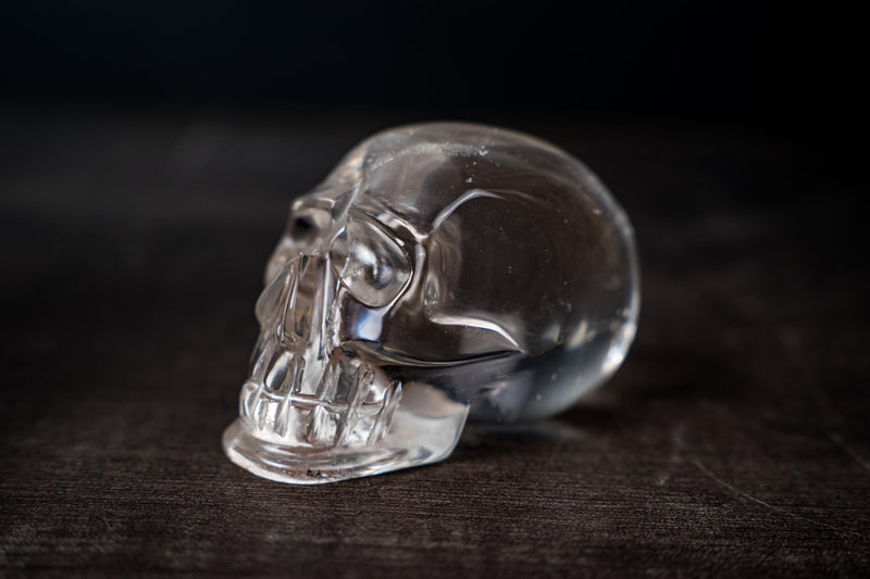 Real Crystal Skull in Natural Crystal - Clear Diamantina Quartz - E2D Crystals & Minerals