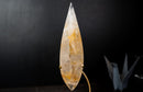 Golden Healer Quartz Flame Sculpture – Delicate Hematoid Crystal - E2D Crystals & Minerals
