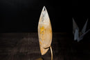 Golden Healer Quartz Flame Sculpture – Delicate Hematoid Crystal - E2D Crystals & Minerals