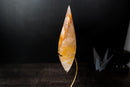 Golden Healer Quartz Flame Sculpture – Delicate Sculptural Hematoid Crystal - E2D Crystals & Minerals