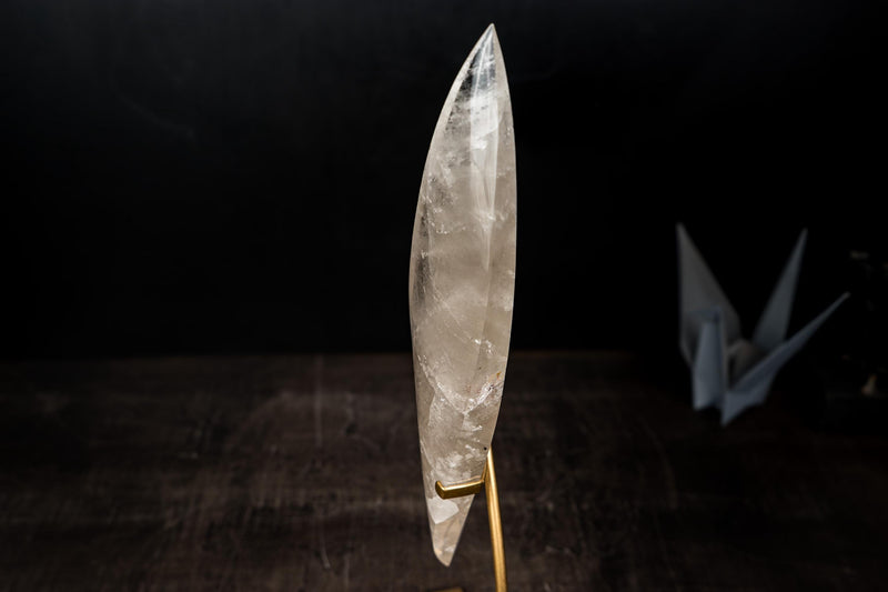 Clear Quartz Crystal Pointy Flame Sculpture - E2D Crystals & Minerals