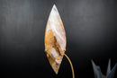 Golden Healer Quartz Crystal Flame Sculpture – Hand - Carved Hematoid Quartz - E2D Crystals & Minerals