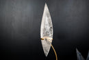 Clear Quartz Crystal Flame Sculpture – All - Natural, Handcarved Quartz - E2D Crystals & Minerals