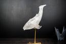 Hand - Carved Clear Quartz Humpback Whale Sculpture - E2D Crystals & Minerals