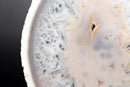 Rare Natural white Lace Agate Slice with Crystal Interior - E2D Crystals & Minerals
