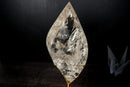 High - Grade Water - Clear Lemurian Quartz Flame Sculpture - E2D Crystals & Minerals