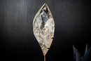 High - Grade Water - Clear Lemurian Quartz Flame Sculpture - E2D Crystals & Minerals