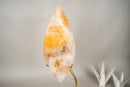 XL 27 - Inch Golden Healer (Hematoid) Quartz Flame Sculpture - E2D Crystals & Minerals
