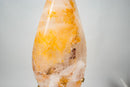 XL 27 - Inch Golden Healer (Hematoid) Quartz Flame Sculpture - E2D Crystals & Minerals