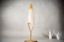 25 - Inch Golden Healer Quartz Flame – Hand - Sculpted Hematoid Quartz - E2D Crystals & Minerals