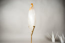 25 - Inch Golden Healer Quartz Flame – Hand - Sculpted Hematoid Quartz - E2D Crystals & Minerals