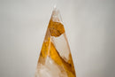 25 - Inch Golden Healer Quartz Flame – Hand - Sculpted Hematoid Quartz - E2D Crystals & Minerals