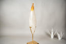 25 - Inch Golden Healer Quartz Flame – Hand - Sculpted Hematoid Quartz - E2D Crystals & Minerals
