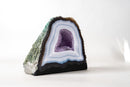 Rare Striped White Lace Agate Geode with Lavender Druzy Crystal – Small Natural Geode - 6 Lb - E2D Crystals & Minerals