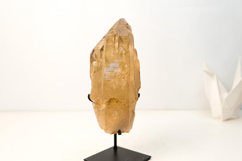 Gorgeous Natural Citrine Crystal Quartz with Elestial and Lemurian Lines – Honey Citrine Color, From Araçuaí, Brazil - 5.3 Lb. - E2D Crystals & Minerals