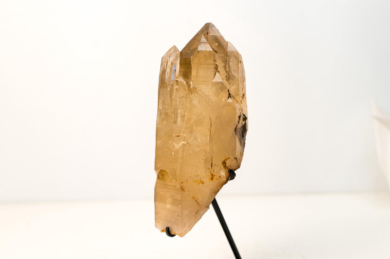 Gorgeous Natural Citrine Crystal Quartz with Elestial and Lemurian Lines – Honey Citrine Color, From Araçuaí, Brazil - 5.3 Lb. - E2D Crystals & Minerals