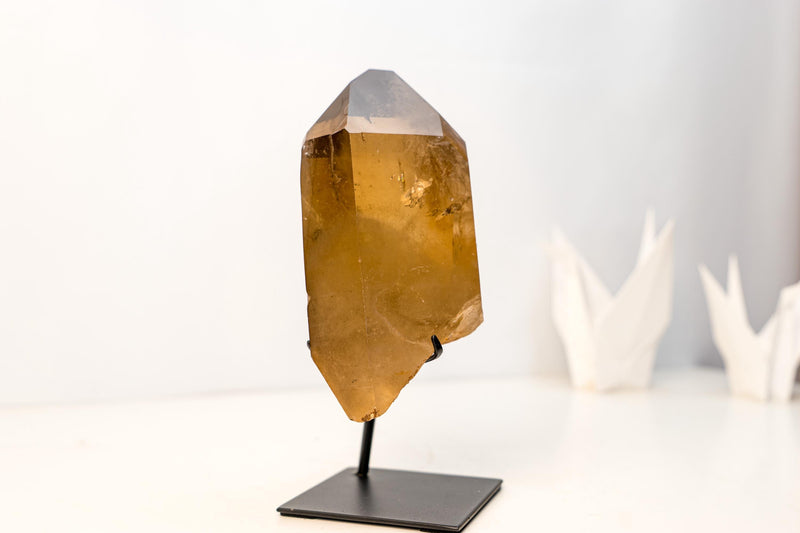 Genuine Citrine Quartz Crystal – Water - Clear Honey - Orange from Araçuaí, Brazil - 3.1 Kg - 6.8 lb - E2D Crystals & Minerals