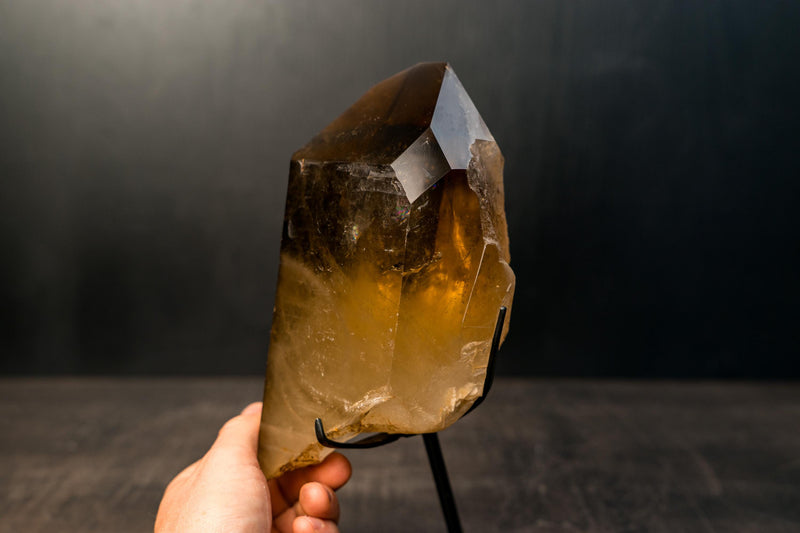 Genuine Citrine Quartz Crystal – Water - Clear Honey - Orange from Araçuaí, Brazil - 3.1 Kg - 6.8 lb - E2D Crystals & Minerals