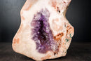 Sculptural Rare Pink Amethyst Geode with Pink and Purple Druzy – All - Natural, Ethically Sourced Amethyst from Brazil - 18.3 Lb. - E2D Crystals & Minerals