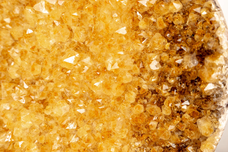 Extra Large Citrine Heart – 61 lb Natural Orange Druzy Crystal, Statement Home Décor Piece - E2D Crystals & Minerals