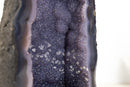 Rare Blue Agate Geode Cathedral with Sparkly Blue Galaxy Druzy Amethyst and Calcite Inclusions - 21 Lb. 8 In. - E2D Crystals & Minerals