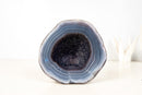 Small Agate Geode with World - Class Blue Banded Agate and Blue Galaxy Druzy, Ethically Sourced - 1.8 Kg - 4.0 lb - E2D Crystals & Minerals