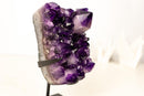 Gallery - Grade Amethyst Cluster with Large Terminated Point – AAA Grape Jelly Amethyst from Brazil, 5 lb. - E2D Crystals & Minerals