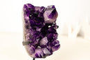 Gallery - Grade Amethyst Cluster with Large Terminated Point – AAA Grape Jelly Amethyst from Brazil, 5 lb. - E2D Crystals & Minerals