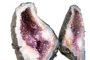 Natural Agate with Amethyst Butterfly Geode Wings – Gorgeous Lavender Amethyst with Golden Goethite Inclusions - 33.5 lb - E2D Crystals & Minerals