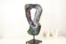 World - Class Landscape Agate Portal with Moss and Blue Lace Agate with Purple Amethyst - 23 In. - E2D Crystals & Minerals