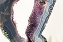 World - Class Landscape Agate Portal with Moss and Blue Lace Agate with Purple Amethyst - 23 In. - E2D Crystals & Minerals