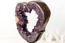 AAA - Grade Amethyst Geode Portal – Large Deep Purple Crystals on Custom - Made Stand, Collector’s Display Piece - 29 Lb. - E2D Crystals & Minerals