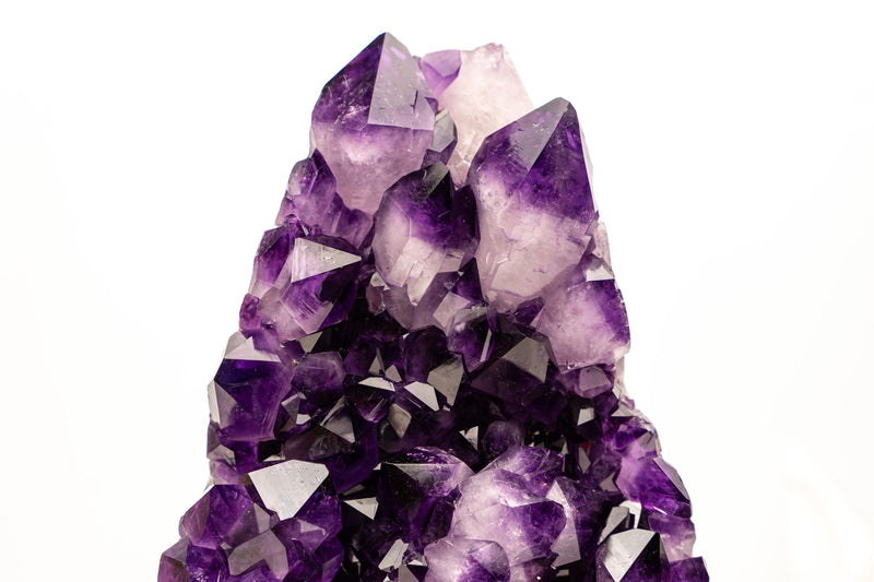 Sculptural AAA Amethyst Cluster with Large Druzy Crystals – Grape Jelly Purple - 5.6 Kg - 12.2 lb - E2D Crystals & Minerals