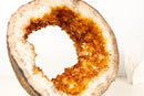 Natural Citrine Geode Portal with Flower Rosettes – High - Grade Orange Citrine on Custom Stand - 7.9 Kg - 17.4 lb - E2D Crystals & Minerals