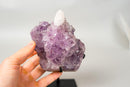 The Unicorn – Rare Amethyst Flower with Calcite Crystal Inclusion | Natural & Ethical - 3 Lb. - E2D Crystals & Minerals