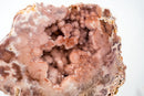 Rare Peach Pink Amethyst Geode with Superb Rose Galaxy Druzy – AAA - Grade Collector Crystal from Brazil - 16 Lb. - E2D Crystals & Minerals