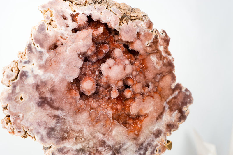 Rare Red Pink Amethyst Geode with Superb Red and Pink Galaxy Druzy – AAA - Grade Collector Crystal from Brazil - 13 Lb. - E2D Crystals & Minerals