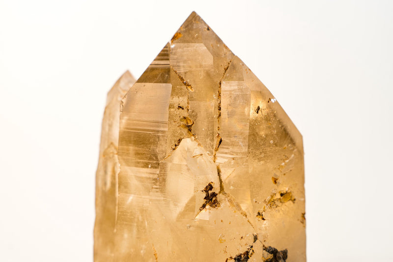 Gorgeous Natural Citrine Crystal Quartz with Elestial and Lemurian Lines – Honey Citrine Color, From Araçuaí, Brazil - 5.3 Lb. - E2D Crystals & Minerals