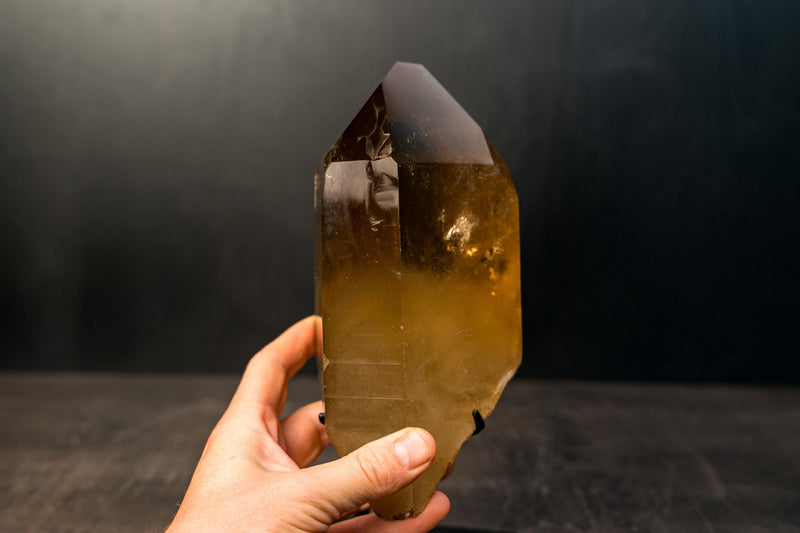 Genuine Citrine Quartz Crystal – Water - Clear Honey - Orange from Araçuaí, Brazil - 3.1 Kg - 6.8 lb - E2D Crystals & Minerals