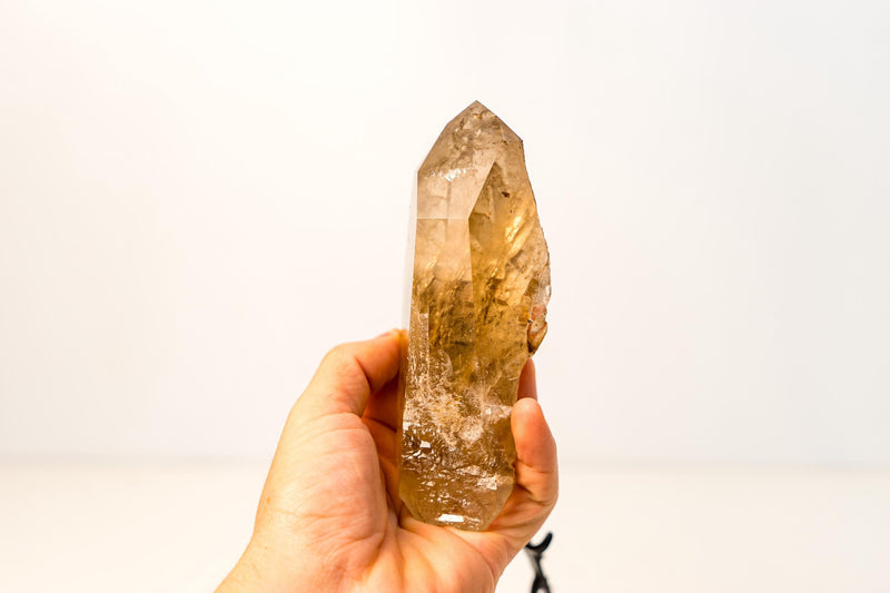 Small Genuine Natural Citrine Crystal – Water - Clear Honey - Orange Quartz Specimen From Brazil - 630g - 1.4 lb - E2D Crystals & Minerals