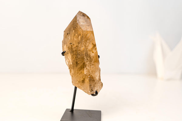 Small Genuine Natural Citrine Crystal – Water - Clear Honey - Orange Quartz Specimen From Brazil - 630g - 1.4 lb - E2D Crystals & Minerals